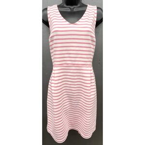 old navy pink and white striped dress Old Navy Pink and White Striped Cotton Dress XXL